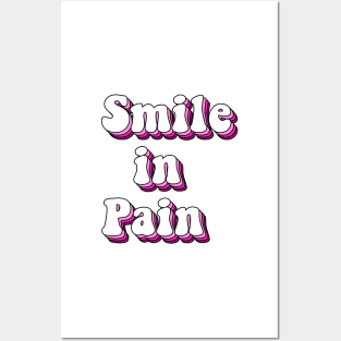 smile in pain pink Posters and Art